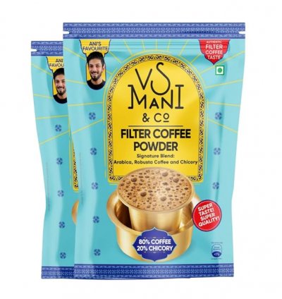 VS MANI & CO. Filter Coffee Powder Pack of 2 (200gm each)