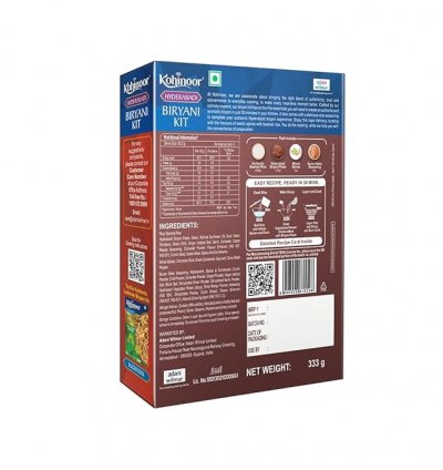 Kohinoor Basmati Biryani Kit Hyderabadi, 333g