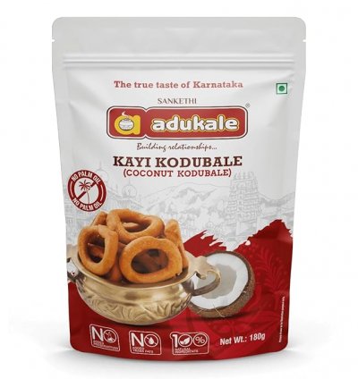Adukale Kayi Kodubale (Coconut) 180g Pack
