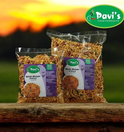 Pavi's Kerala Mixture, Authentic Spicy & Crunchy Snack  800 grm, Normal
